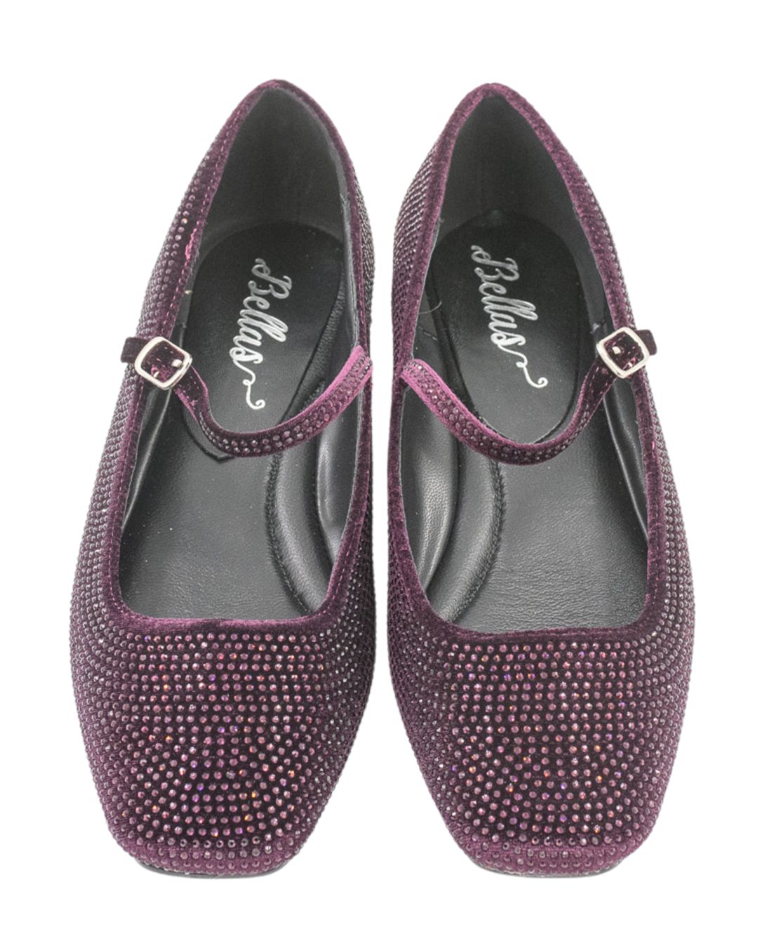 Vinaccia Strass Mary Jane Velluto