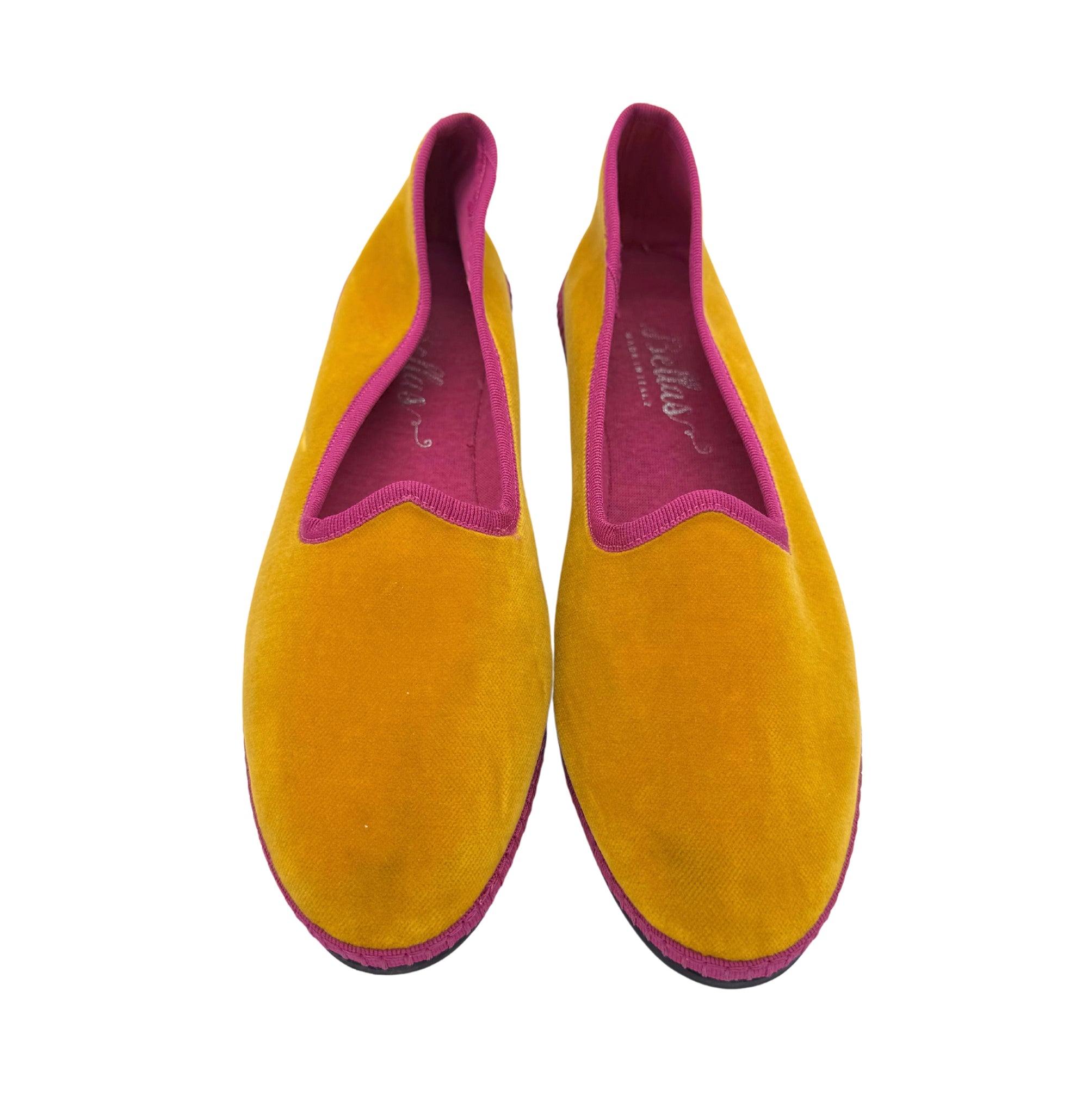 MUSTERSCHUH Furlane Velluto Yellow-Pink 39