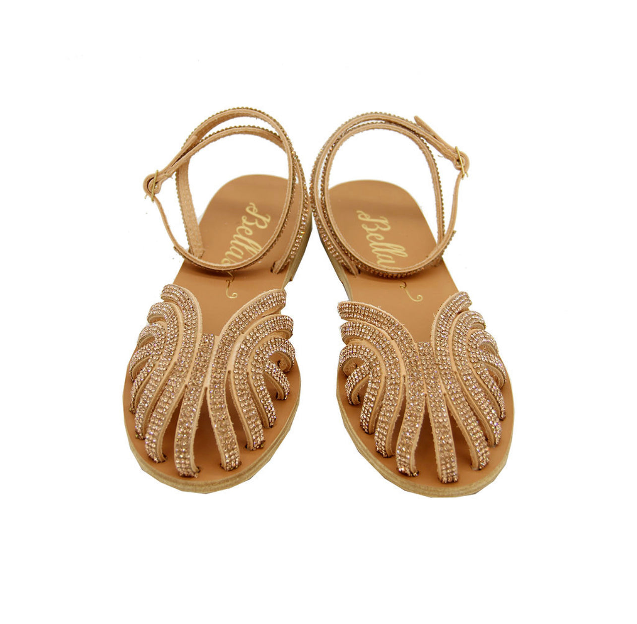 Sandalen Glitzer Rosé-Gold