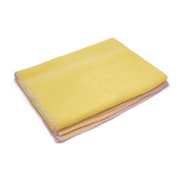 Cashmere-Schal Pastel yellow - Sheer Lilac