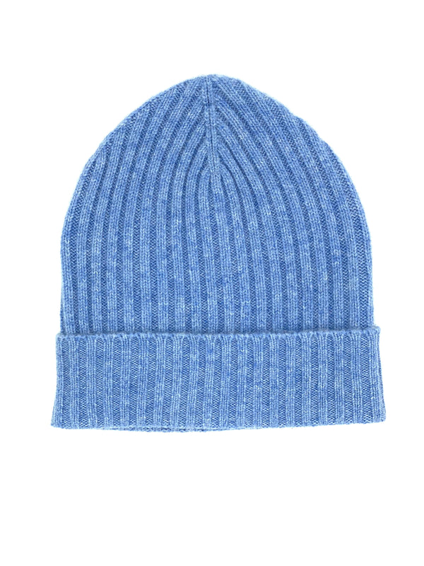 Cashmere-Mütze hellblau